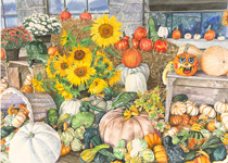 Pumpkins, Gourds & Sunflowers