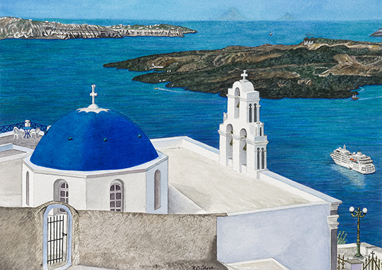 Santorini Blue